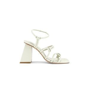 Song Of Style 'Noelle' White Leather Heel Size 7.5
